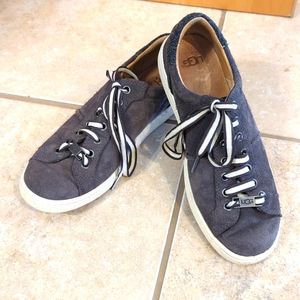 UGG Milo Charcoal Suede Low Top Sneakers